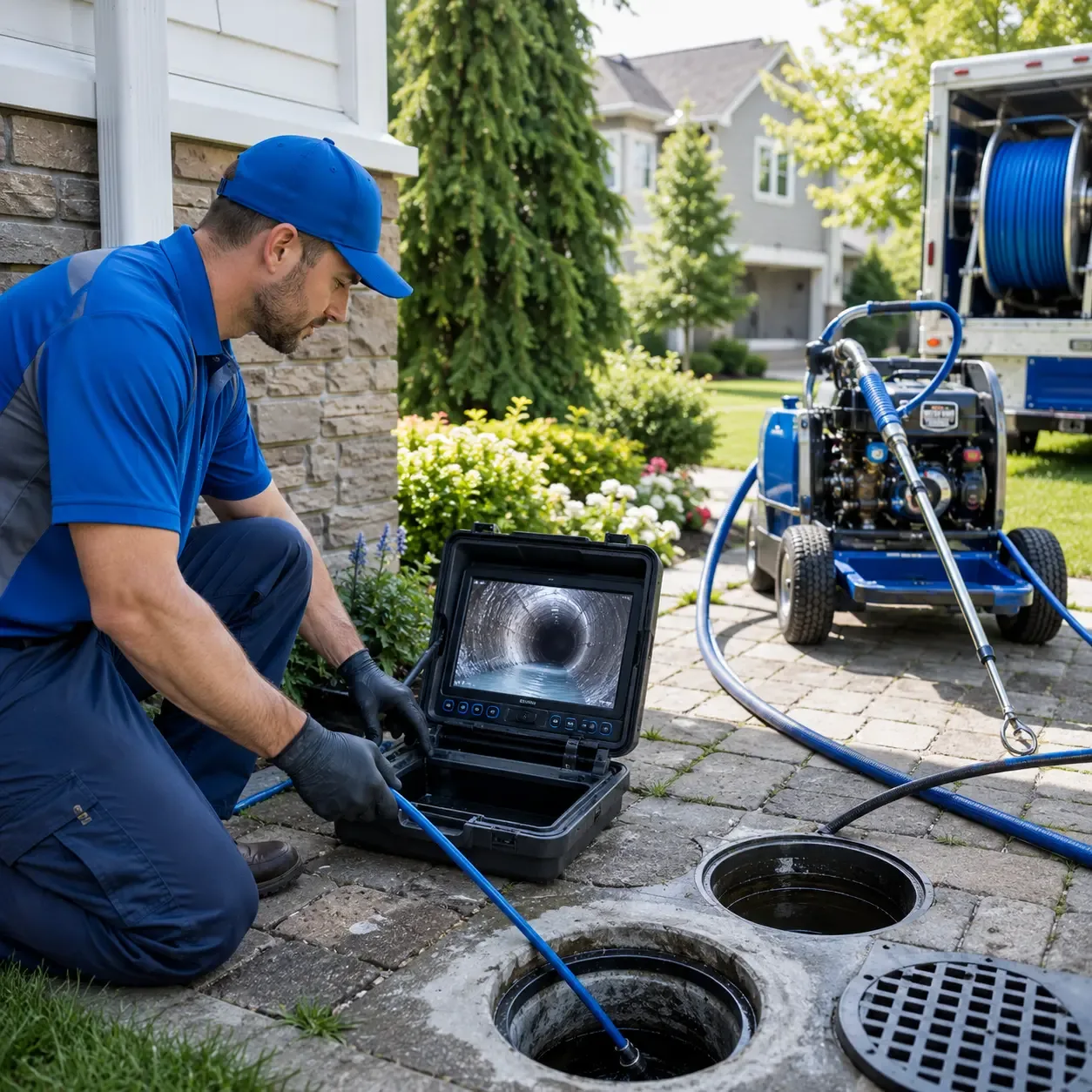 Outdoor drain cleaning professionals serving Champaign, IL