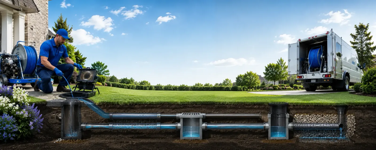 Outdoor drain cleaning information for Champaign, IL